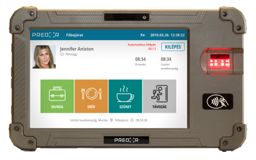 Predor hordozható biometrikus tablet