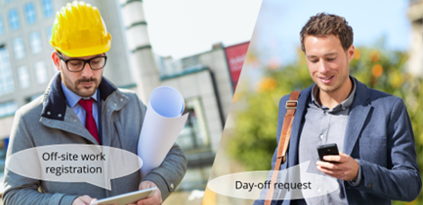 Representation image for Time entry by mobile phone